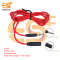 4 Pole 3.5mm Male to 3.5mm Female Stereo Audio cable Red Colour